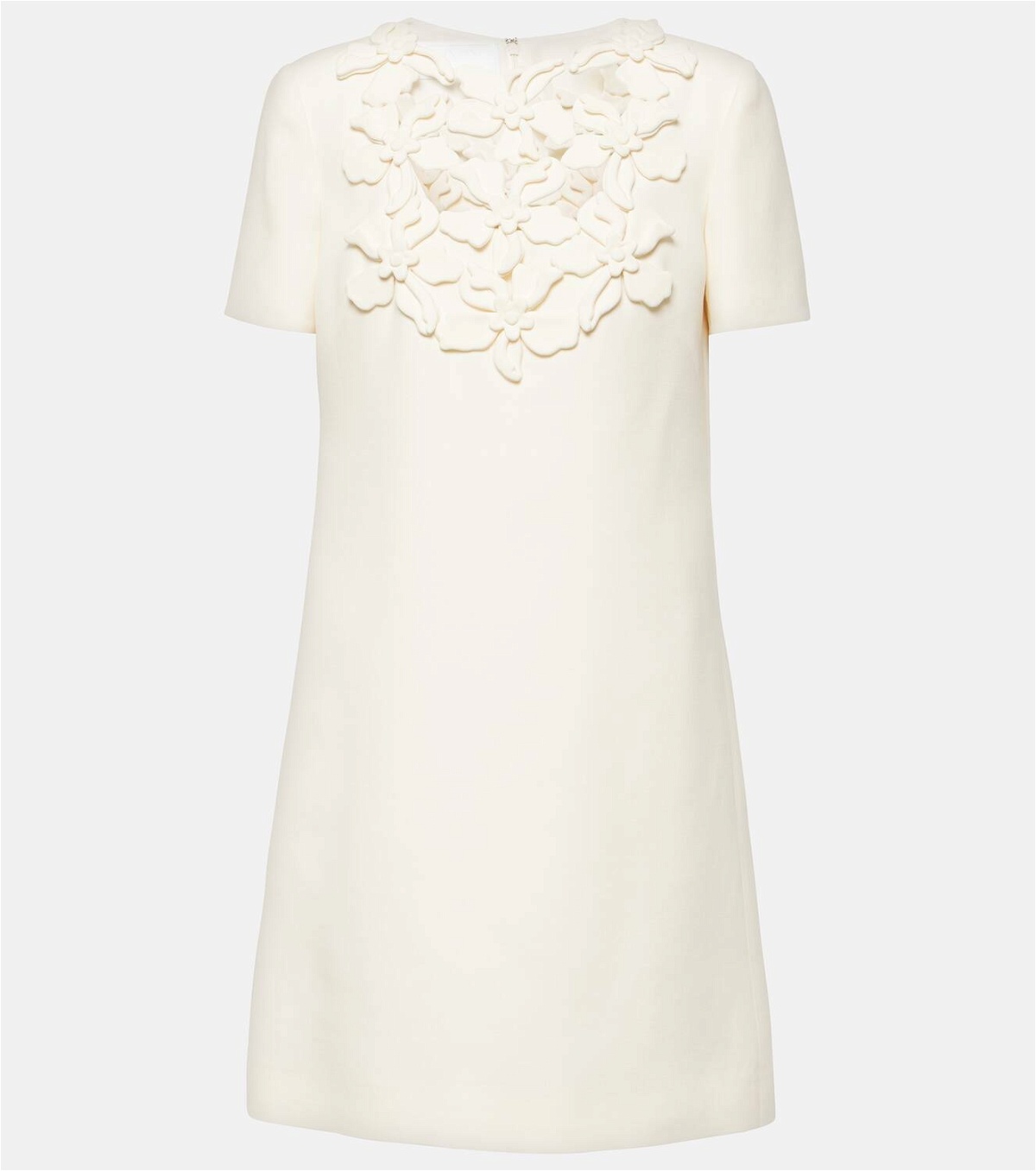 Valentino Embroidered Crêpe Couture minidress