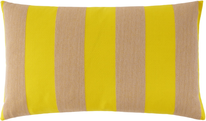 Photo: Kvadrat/Raf Simons Yellow & Beige Reflex Cushion