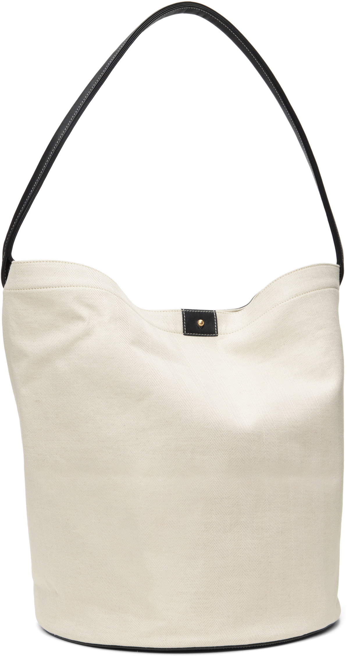 RECTO Off-White Canvas Large Bucket Bag
