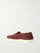George Cleverley - Joey Nubuck Penny Loafers - Brown