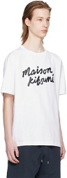 Maison Kitsuné White Handwriting Classic T-Shirt