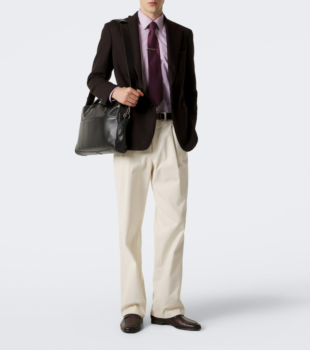 Métier Closer Slim leather briefcase