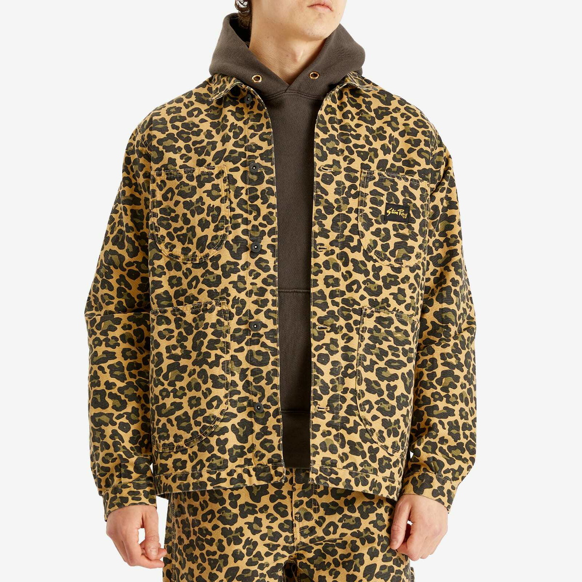 Stan Ray Men's Coverall Jacket in Leopard Camo