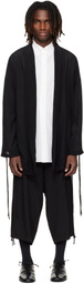 YOHJI YAMAMOTO Black Silk Jacket