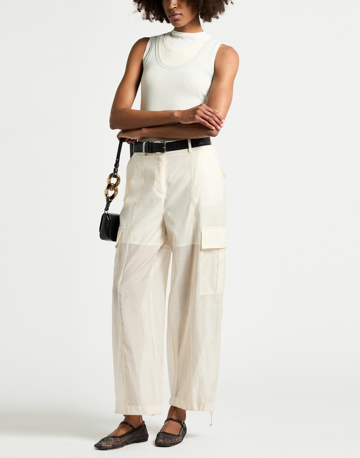 Peserico Womens Pants Cream