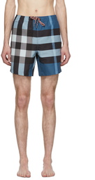 Burberry Blue Check Martin Swim Shorts