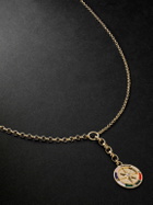 Foundrae - Internal Compass 18-Karat Gold, Enamel and Diamond Necklace