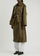 Day Birger ET Mikkelsen Lynn Belted Woven Trench Coat Khaki