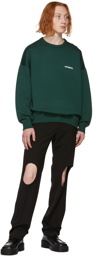 VETEMENTS Green Logo Sweater