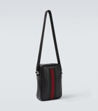 Gucci Web Trademark Mini leather crossbody bag