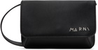 Marni Black Marni Mending Embroidery Leather Shoulder Bag