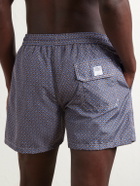 FEDELI - Madeira Printed Straight-Leg Swim Shorts - Blue