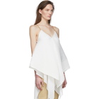 Loewe White Pleated Tank Top