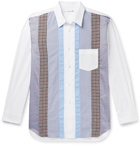 Comme des Garçons SHIRT - Panelled Cotton-Poplin Shirt - White