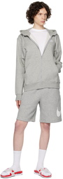 Nike Gray Sportswear Club Shorts