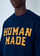 HUMAN MADE Logo Motif Cotton Sweater