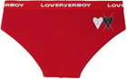 Charles Jeffrey Loverboy Two-Pack Black & Red Briefs