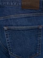 LORO PIANA - 5 Pocket Cotton Denim Straight Pants