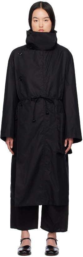 Photo: LEMAIRE Black Asymmetrical Coat