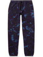 FRAME - Slim-Fit Tapered Tie-Dyed Cotton-Blend Sweatpants - Blue - S