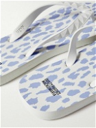 Wacko Maria - Hayn Printed Rubber Flip Flops - White