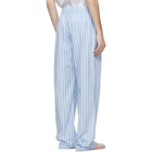Tekla Blue and White Striped Pyjama Pants