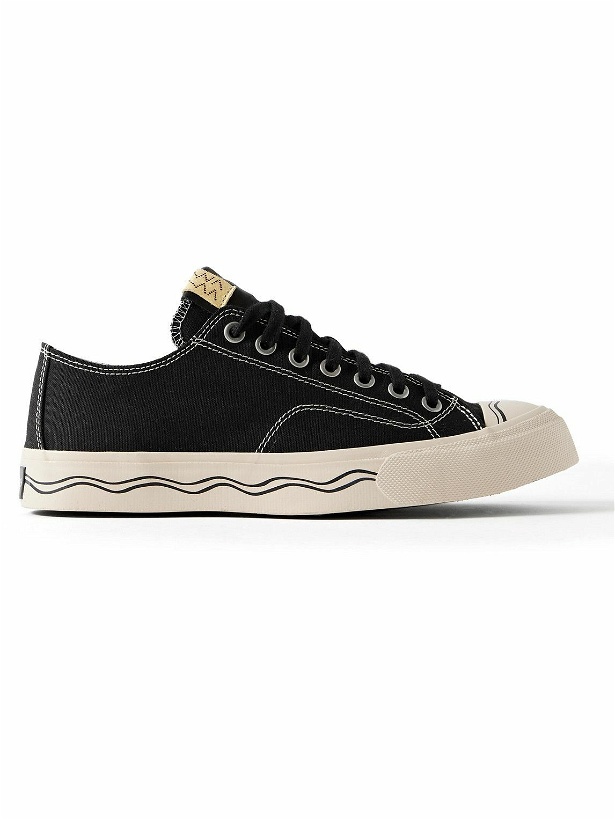 Photo: Visvim - Seeger Leather and Rubber-Trimmed Canvas Sneakers - Black