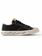Visvim - Seeger Leather and Rubber-Trimmed Canvas Sneakers - Black