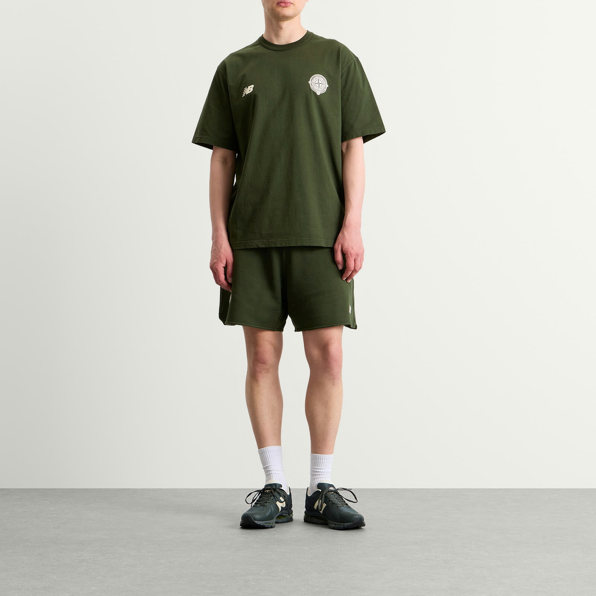 Stone Island Men's x New Balance T-Shirt in Juniper