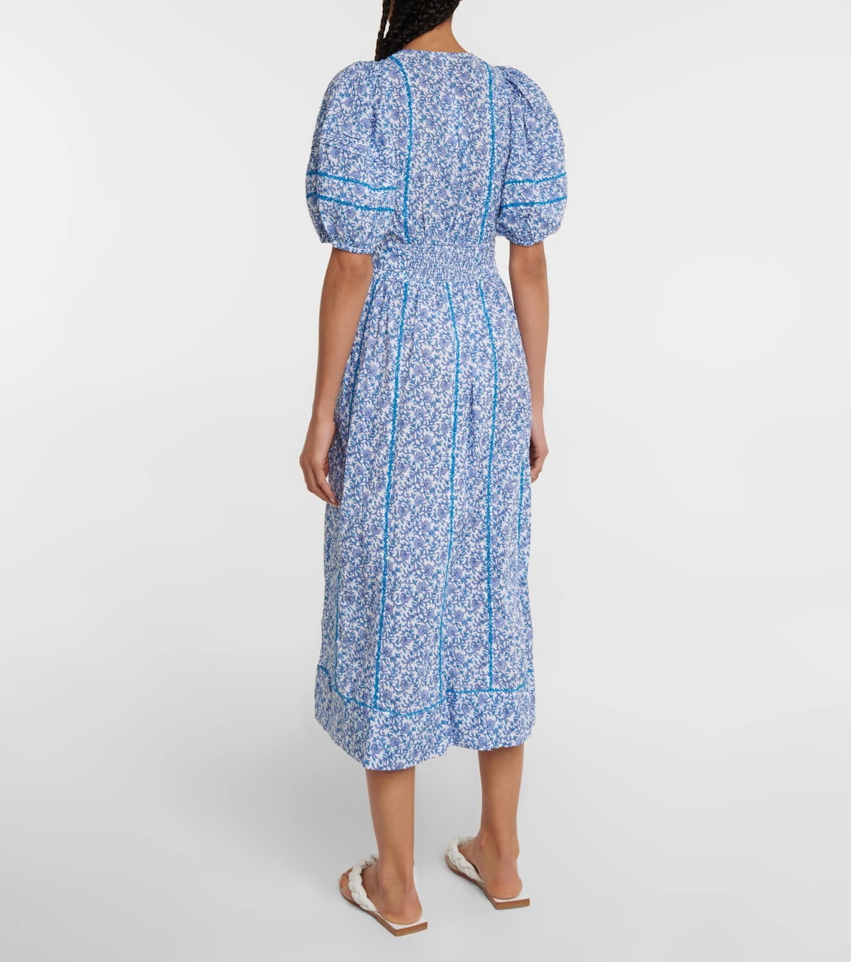 Poupette St Barth Reine floral midi dress
