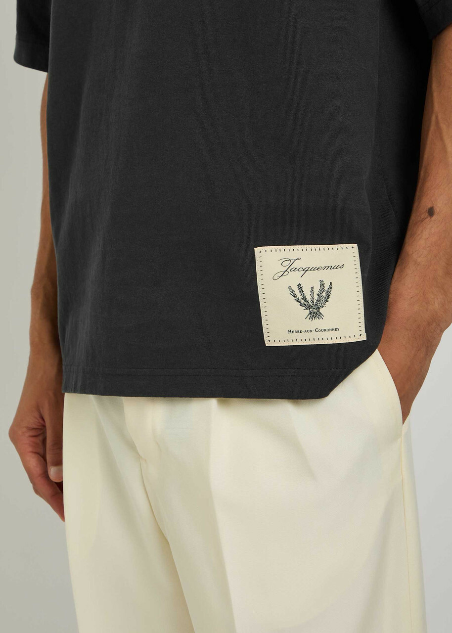Jacquemus Le Tshirt Torneo Logo Cotton T-shirt Navy
