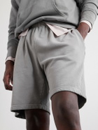 Les Tien - Rider Straight-Leg Cotton-Jersey Drawstring Shorts - Gray