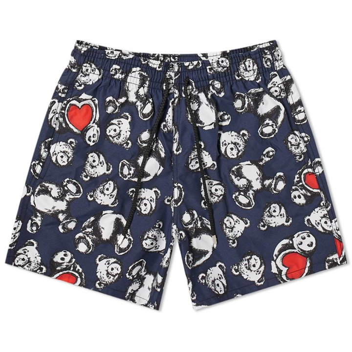 Photo: Palm Angels x Vilebrequin Bear Print Swim Shorts