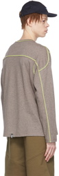 AFFXWRKS Taupe Cotton Long Sleeve T-shirt