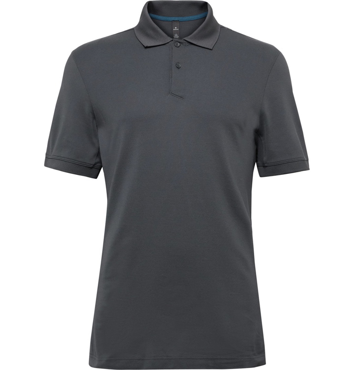 Photo: Lululemon - Stretch Pima Cotton-Blend Piqué Golf Polo Shirt - Gray