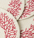 Les-Ottomans Set of 4 beaded placemats
