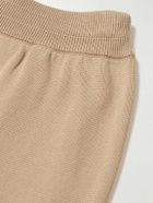 Piacenza Cashmere - Straight-Leg Cotton Sweatpants - Brown