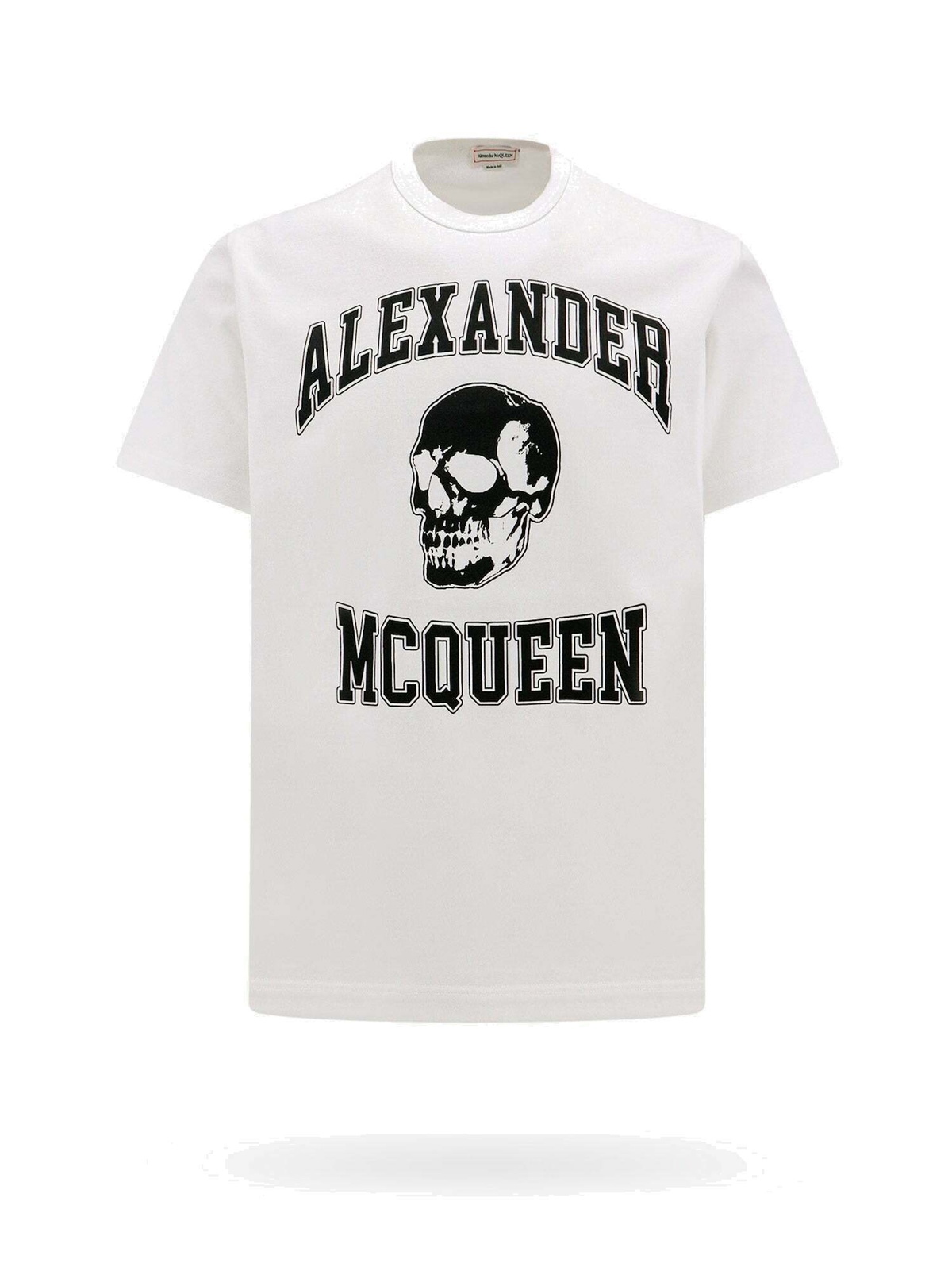 Alexander Mcqueen T Shirt White Mens Alexander McQueen