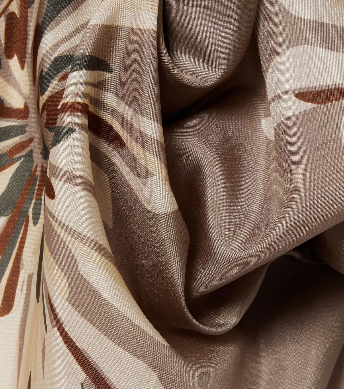 Brunello Cucinelli Floral silk twill scarf