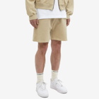 Cole Buxton Men's Warm Up Short in Washed Beige