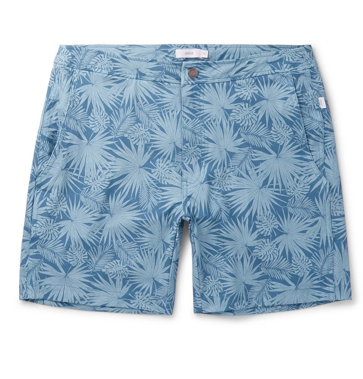 Photo: Onia - Calder Long-Length Printed Swim Shorts - Men - Turquoise