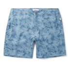 Onia - Calder Long-Length Printed Swim Shorts - Men - Turquoise