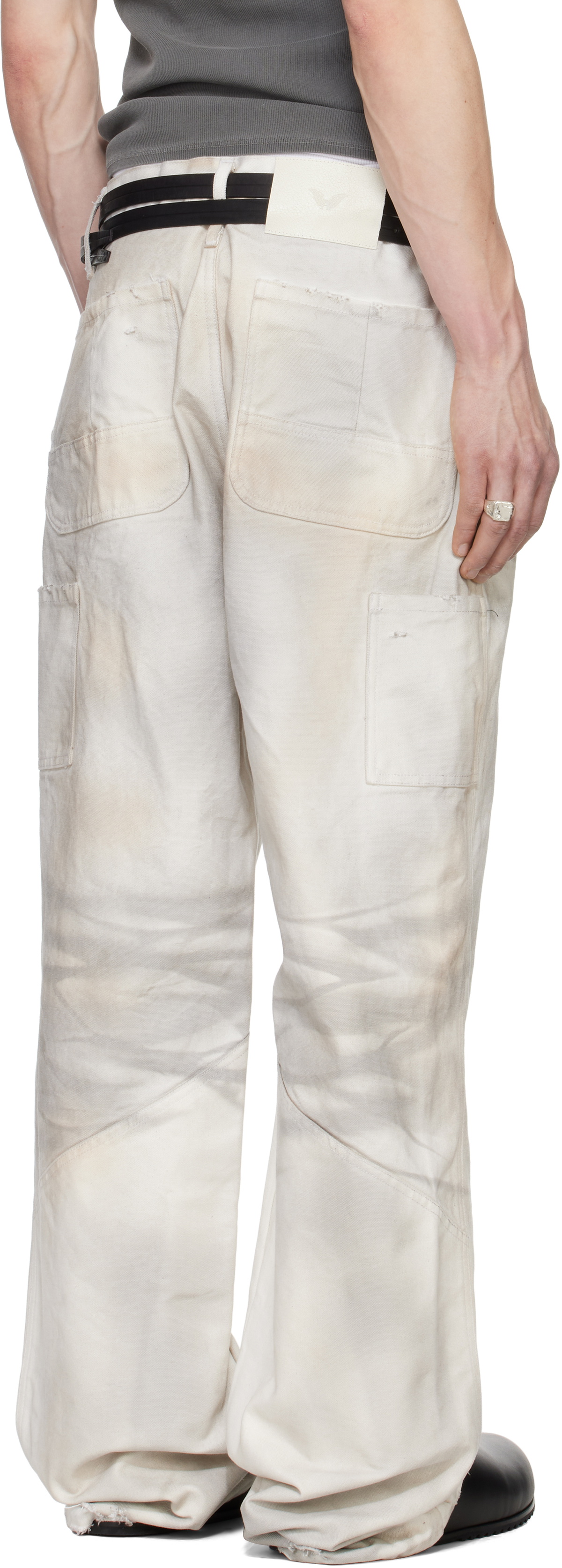 Alexander Digenova Off-White Underground Painter Trousers