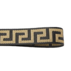 Versace Men's Greek Band Keyring in Black/Gold