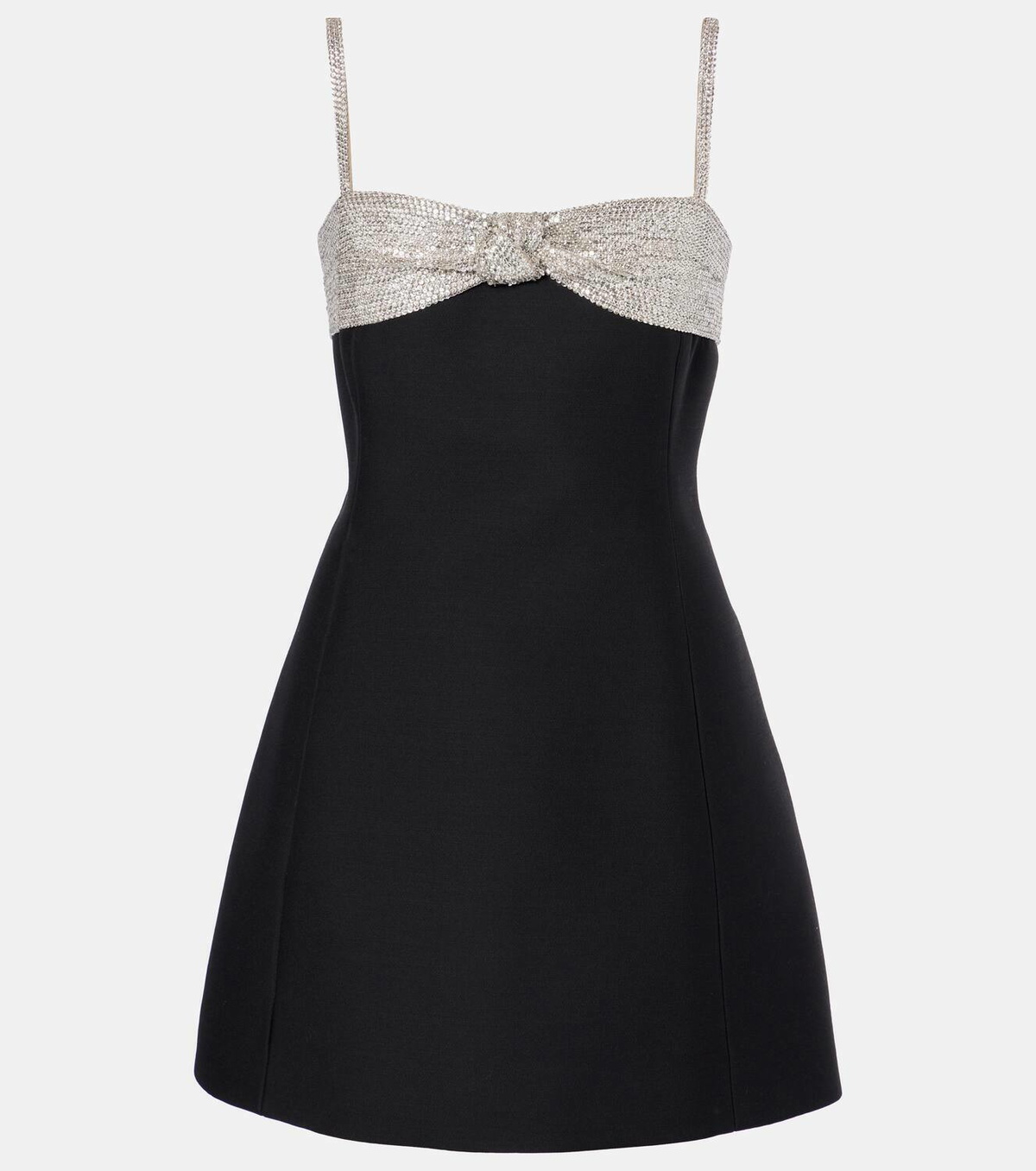Valentino Crepe Couture embellished minidress