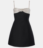 Valentino Crepe Couture embellished minidress