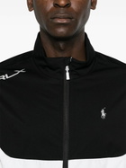 RLX Ralph Lauren Black Stratus Windbreaker Logo-Embroidered Jacket