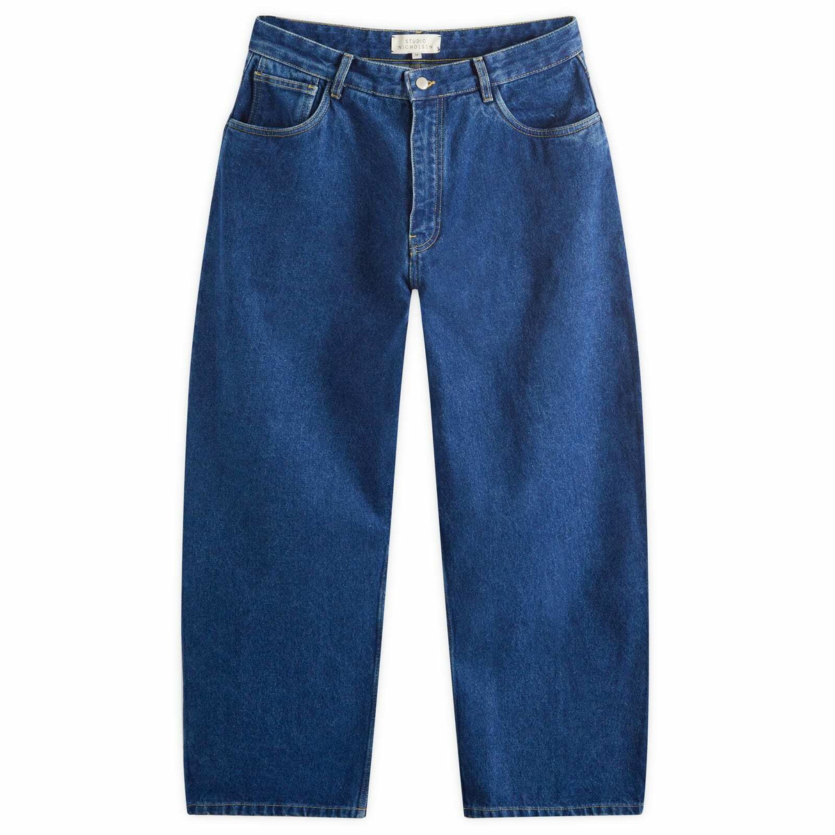 Studio Nicholson Men's Paolo Denim Volume Pants in Indigo