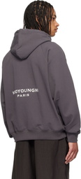 WOOYOUNGMI Gray New Back Logo Hoodie