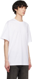 WOOYOUNGMI White Mother of Pearl Back Logo T-shirt